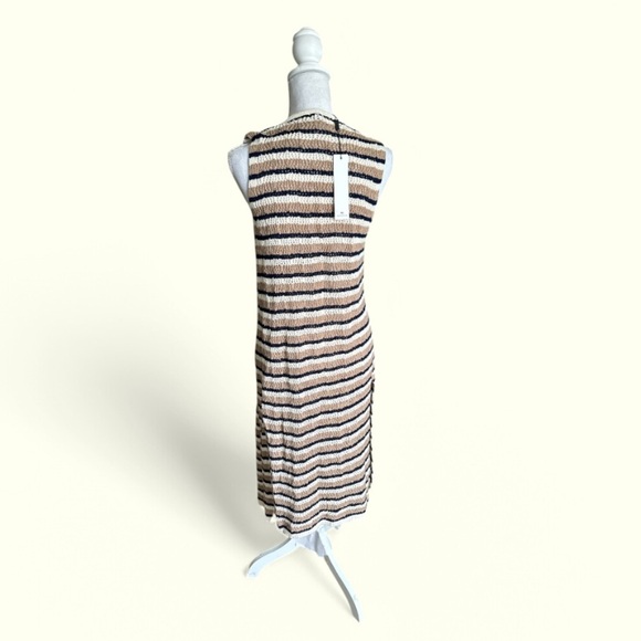 VIGOSS NWT Kampala Striped Sleeveless Open Weave Duster Cardigan Size Small - Picture 2 of 4